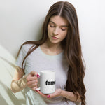 Famosos.com white glossy mug